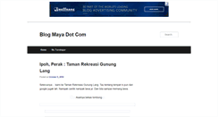 Desktop Screenshot of blogmaya.com